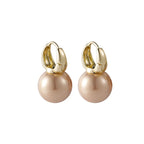 PENDRA Hoop Gold Pearl Earrings