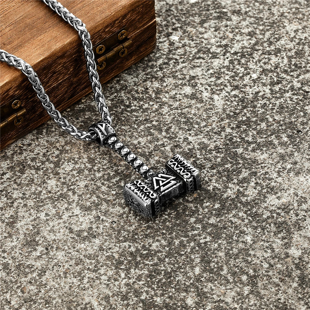 PENDRA Rune Steel Necklace
