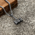 PENDRA Rune Steel Necklace