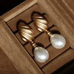 PENDRA Liquid Lava Sterling Silver Earrings