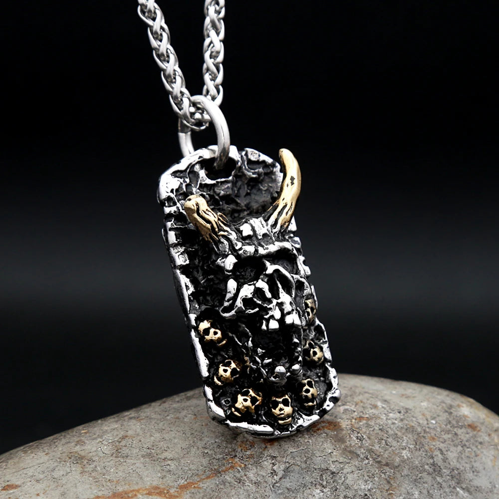 PENDRA Evilskull Gothic Skull Pendant