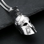 PENDRA Spartanhelm 3D Stainless Steel Spartan Helmet Pendant