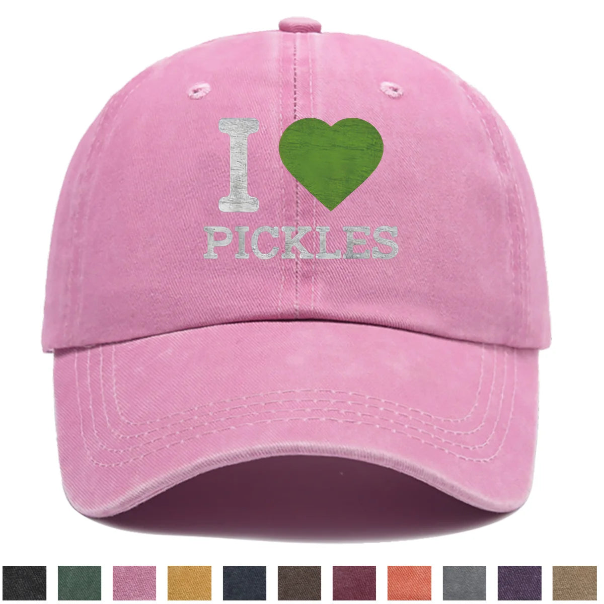 PENDRA Love Pickles Duckbill Pickle Adjustable Snapback Lightweight Breathable Baseball Cap