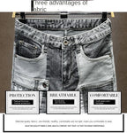 New Arrival High Quality KPOP Splicing Men's Designer Work Pants Jeans Grey Patchwork Korean Fashion Men Luxury Casual Pants