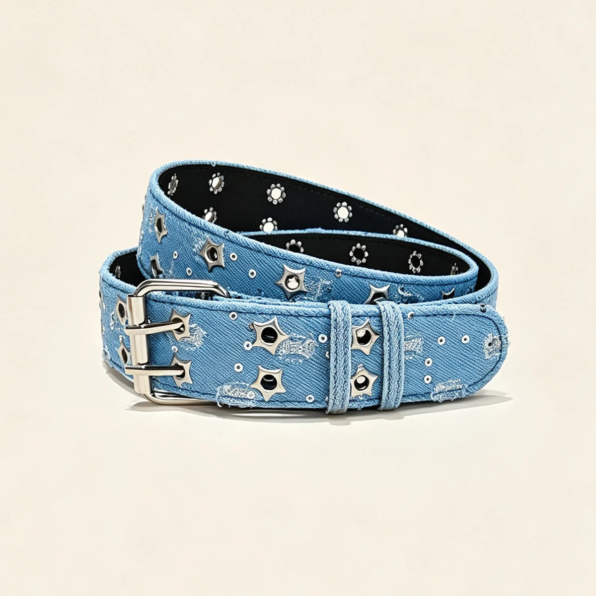 PENDRA Orlaellea Black Pin Buckle Star Luxury Belt