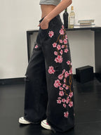 PENDRA European American Floral Jeans