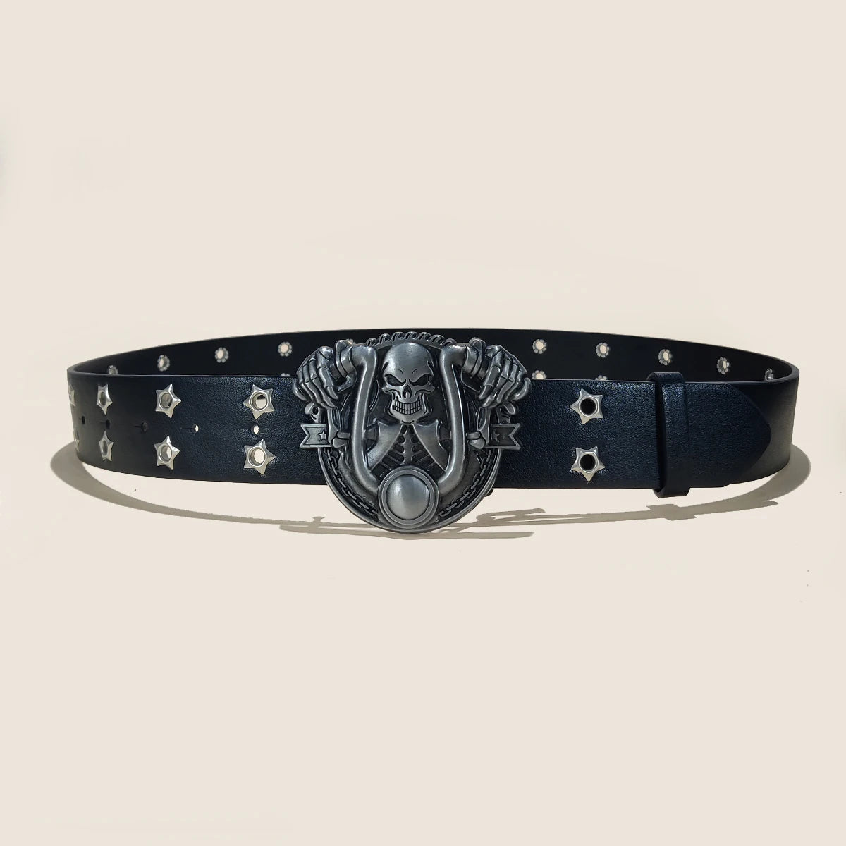 New Stylish Y2K Hollow PU Leather Fashion Punk Belt For Men Women-Trendy Accessory For Gift Giving，Neutral Waist Belts Plus Size