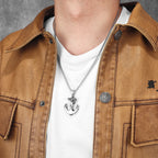 PENDRA Pirate Anchor Steel Necklace