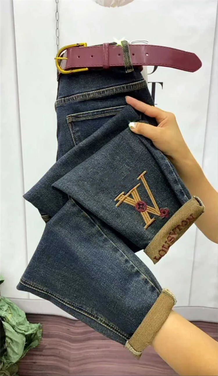 PENDRA Stretch Harem Ankle Jeans