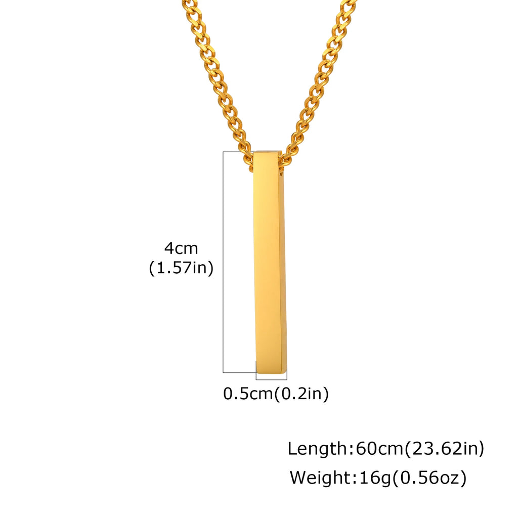 PENDRA Rectangle Bar Pendant Necklace