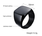 PENDRA Personalized Initials Letter Steel Ring