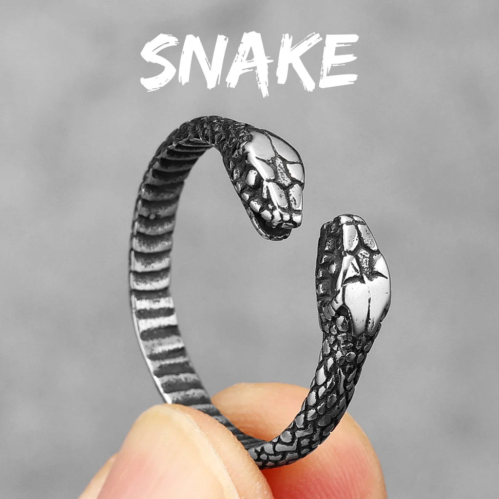 PENDRA Devil Dragon Animal Steel Ring