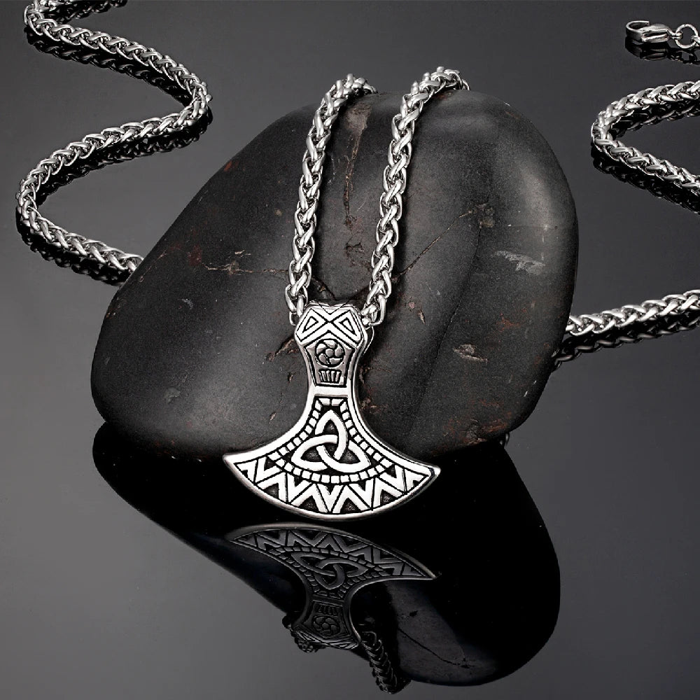 PENDRA Rune Axes Necklace