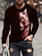 PENDRA Animal Print Long Sleeve T-Shirt