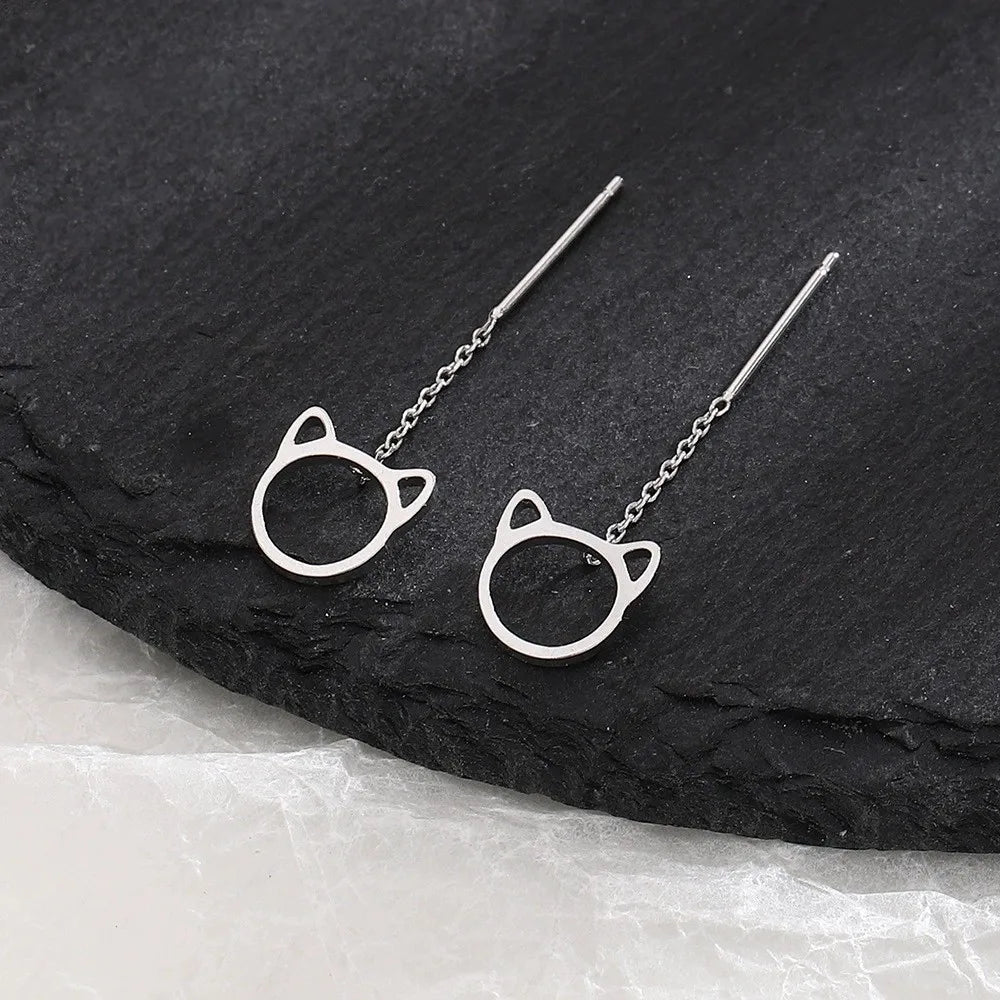 PENDRA Hollow Out Sterling Silver Earrings