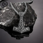 PENDRA Celtic Knot Rune Necklace
