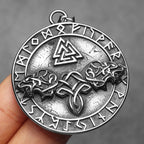 Viking Compass Odin Runes Men Necklaces Stainless Steel Pendant Chain Women Punk Fashion Jewelry New Accessories Gifts Wholesale