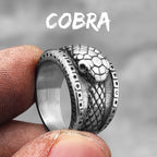 PENDRA Ouroboros Snake Animal Steel Ring