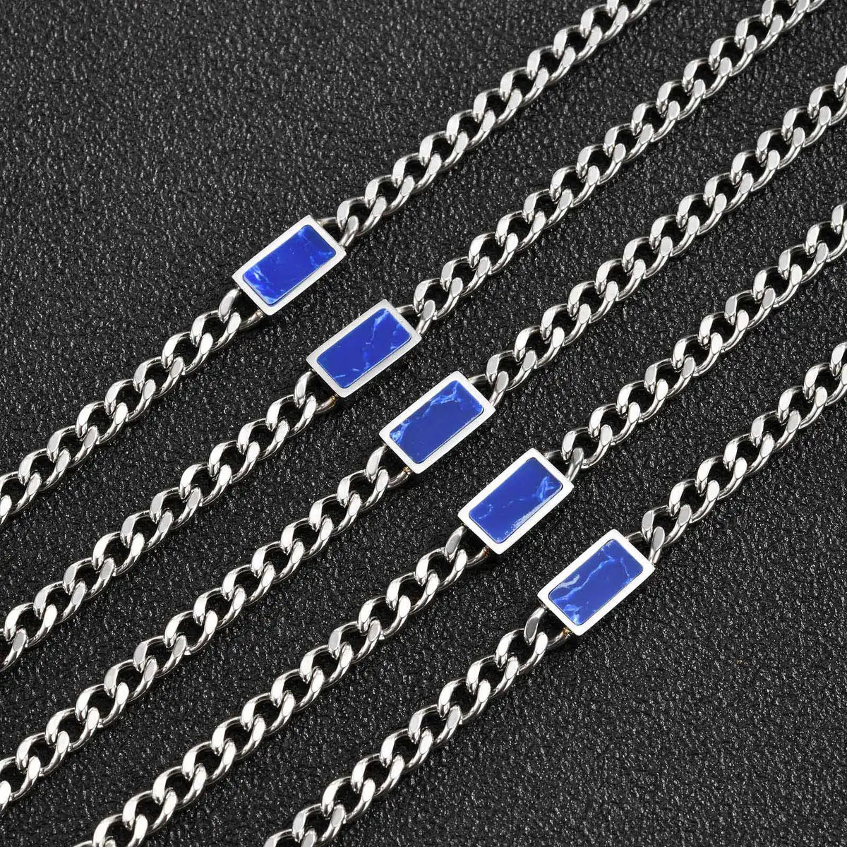 PENDRA Cuban Stone Link Chain Necklace