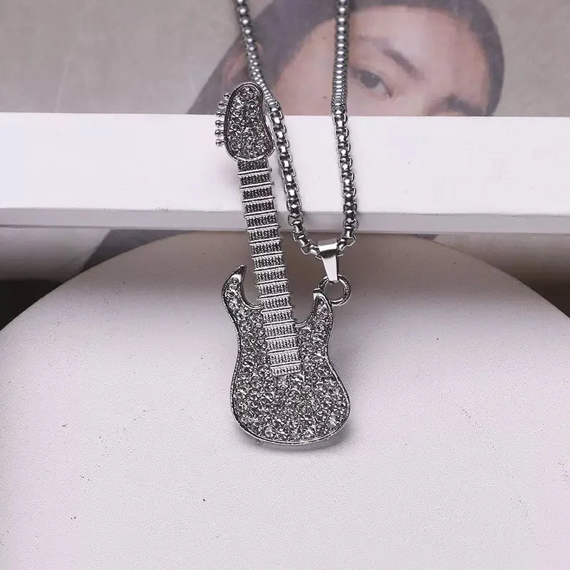 PENDRA Guitarshine Rhinestone Guitar Pendant