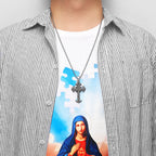PENDRA Religion Cross Steel Necklace