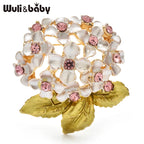 PENDRA Hydrangea Elegant Flower Brooch