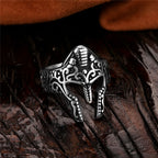 PENDRA Warrior Helmet Vintage Steel Ring