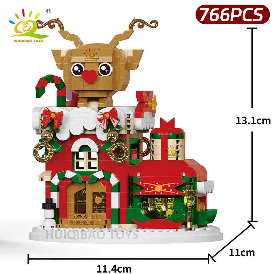 PENDRA Elk Deer Santa Building Set