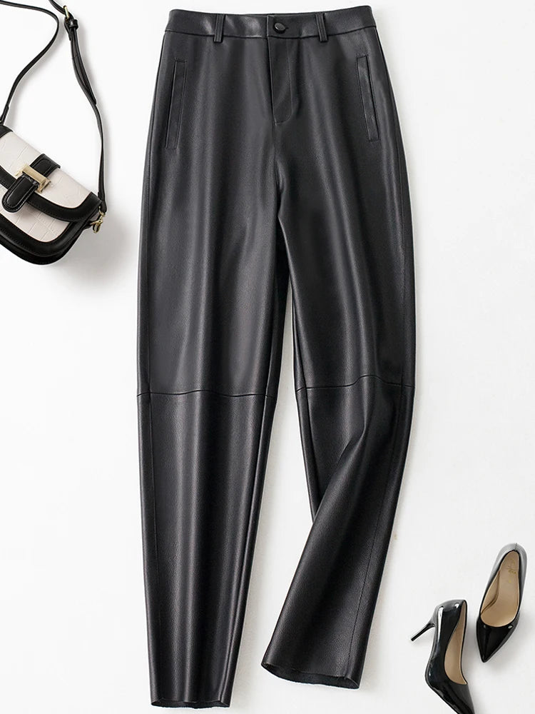 PENDRA Carrot Fit High Waist Cropped Pants