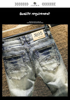 PENDRA Elastic Old Slim Pants