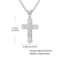 PENDRA Cross Rhinestone Pendant Necklace