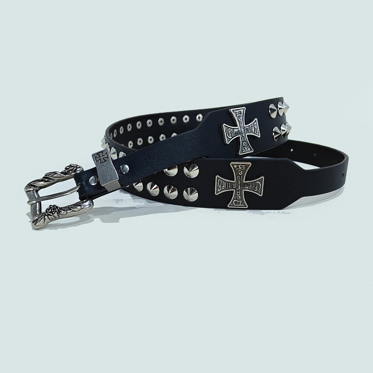 Punk New Gothic Y2K Women Men Belts Luxury Brands Gothic Ladies Hip Hop Punk Rivet Skeleton Print Waist Belt Jeans Waistband