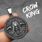 PENDRA Raven Wizard Steel Necklace