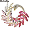 PENDRA Luxury Crystal Swan Brooch