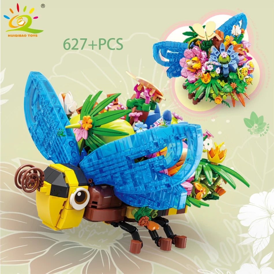 PENDRA Insect Fly Floral Building Set