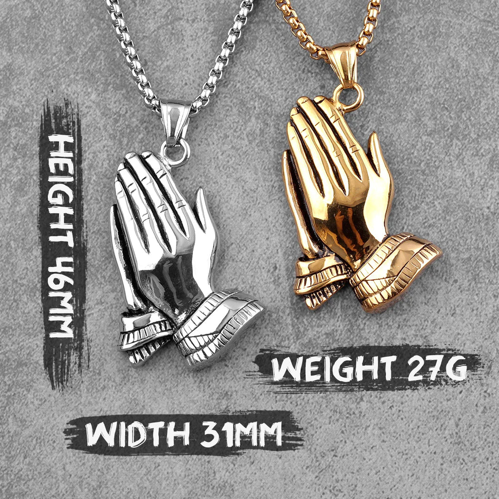 PENDRA Prayer Boyfriend Steel Necklace