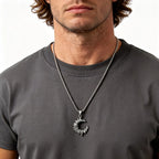 PENDRA Thorn Moon Pendant Necklace
