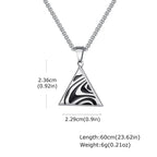 PENDRA Triangle Square Pendant Necklace