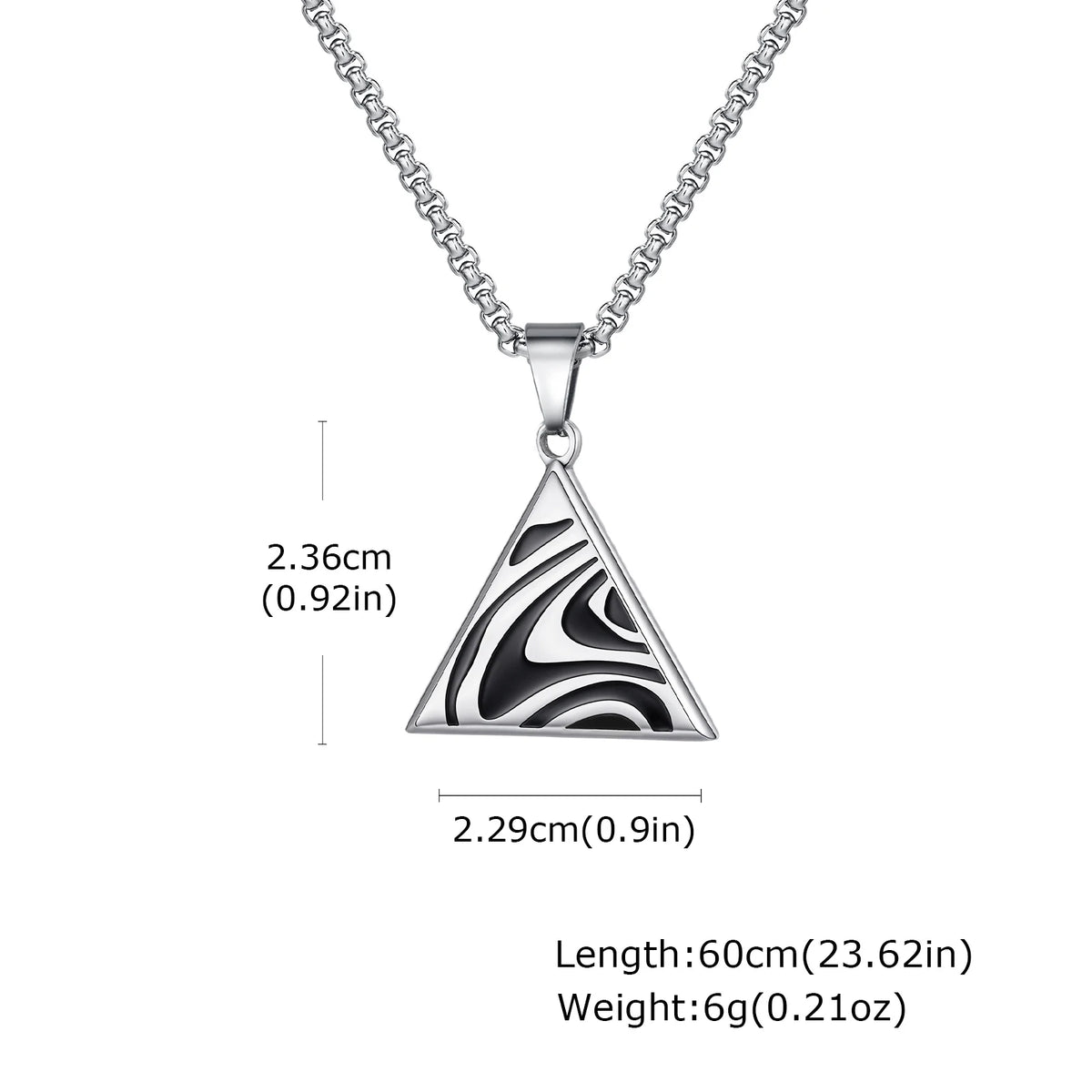 PENDRA Triangle Square Pendant Necklace