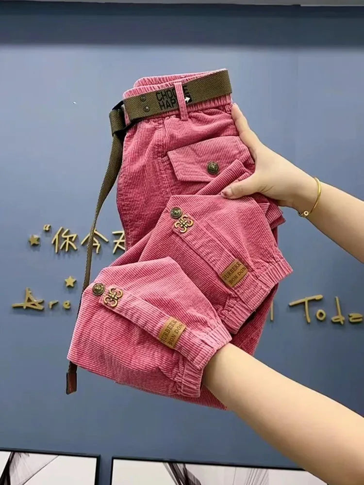 PENDRA Thick Corduroy Loose Casual Pants