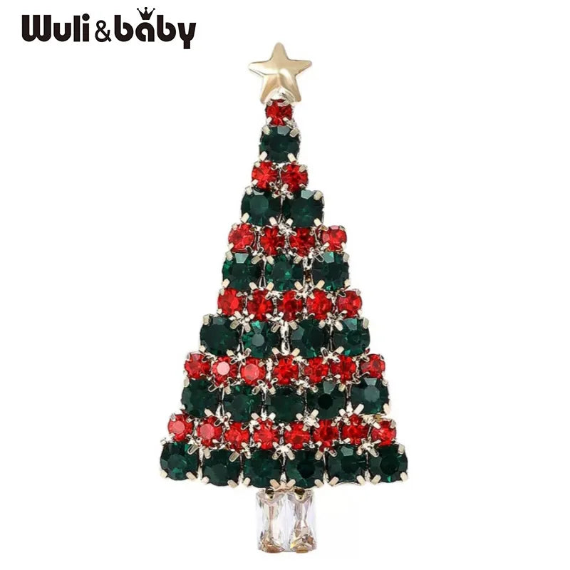 PENDRA Noelara Sparkling Christmas Tree Brooch