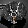 PENDRA Thor Hammer Norse Steel Necklace