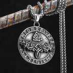 Viking Compass Odin Runes Men Necklaces Stainless Steel Pendant Chain Women Punk Fashion Jewelry New Accessories Gifts Wholesale