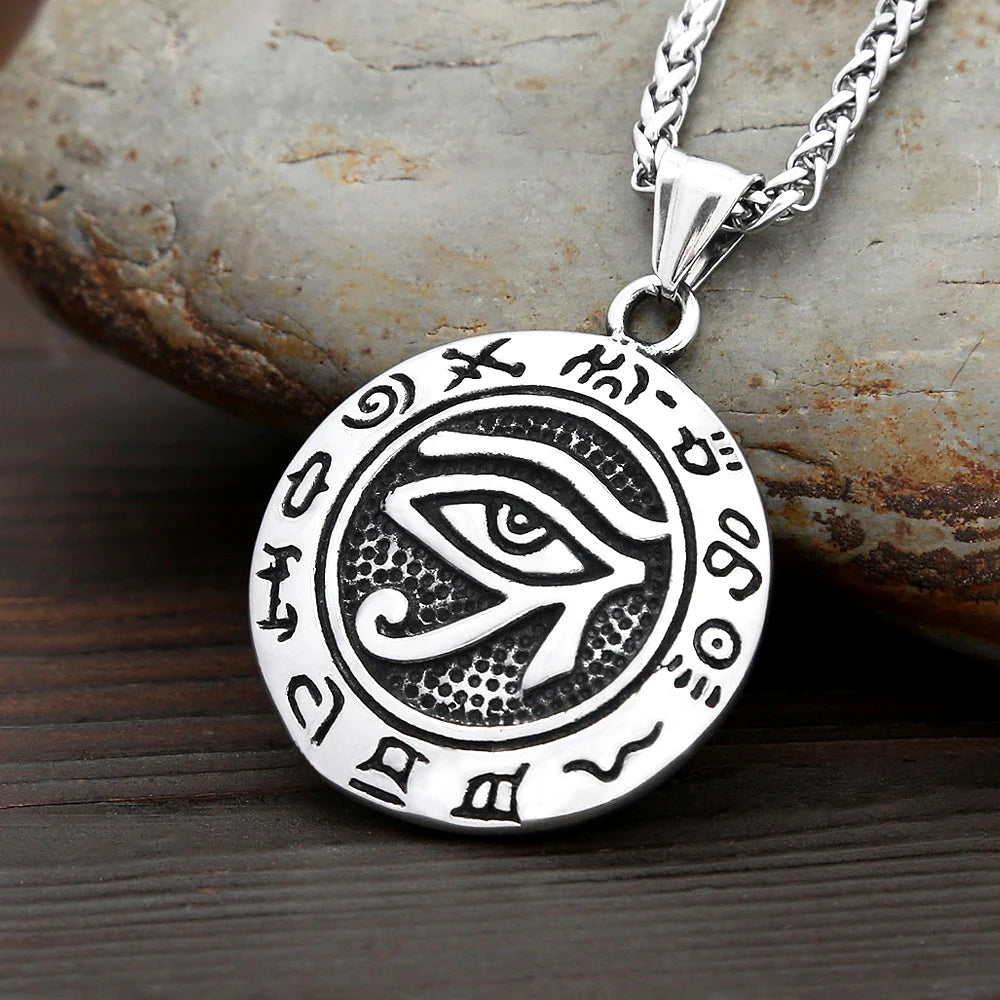 PENDRA Horus Stainless Steel Eye of Horus Pendant