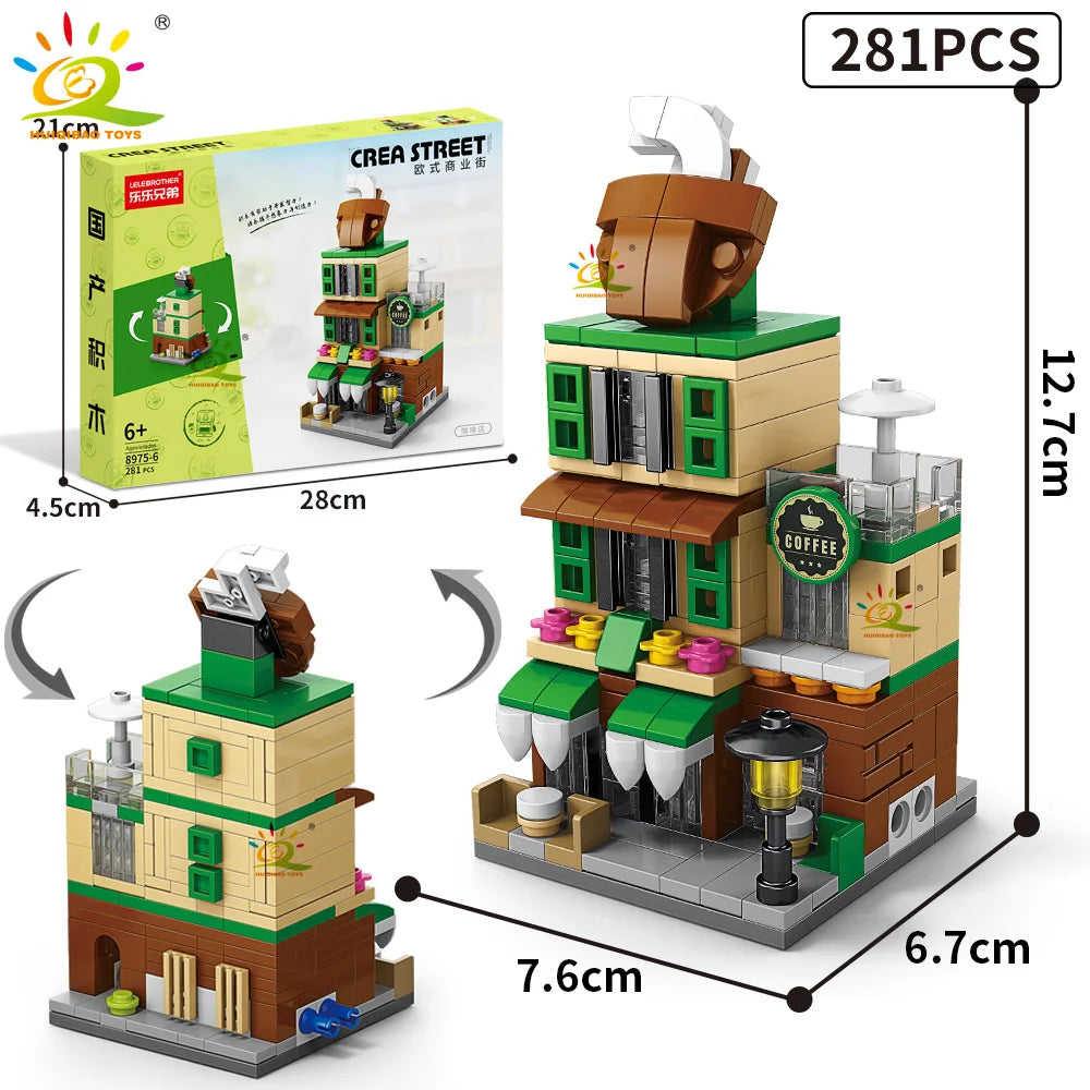 PENDRA Architecture Coffee Store Building Set