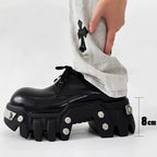 PENDRA Leather Iron Head Shoes