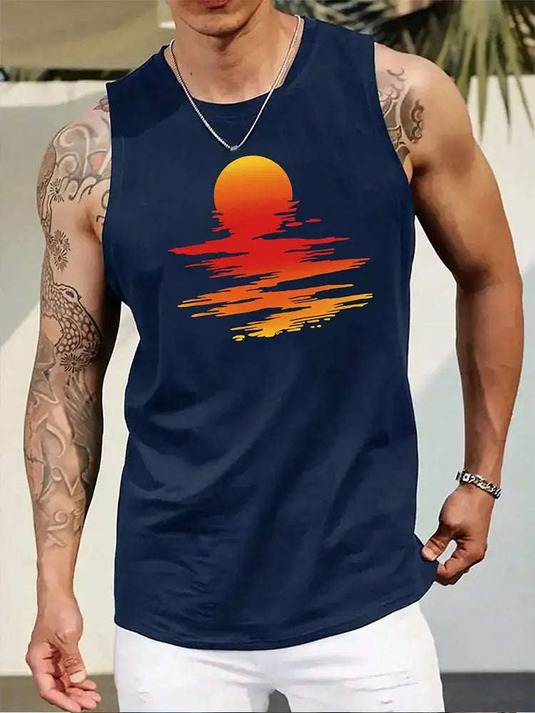 PENDRA Sleeveless Hawaiian T-Shirt