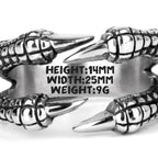 PENDRA Dragon Claw Personality Steel Ring