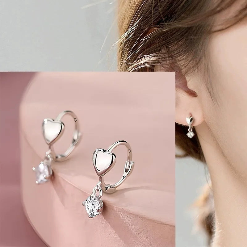 VENTFILLE 925 Sterling Silver  Double Chain Tassel Stud Earrings For Women Minimalist Birthday Gift Party Jewelry 2021 New