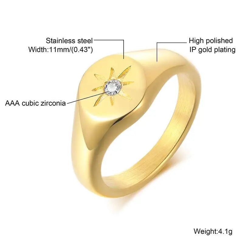 PENDRA Quinmond Signet Ring